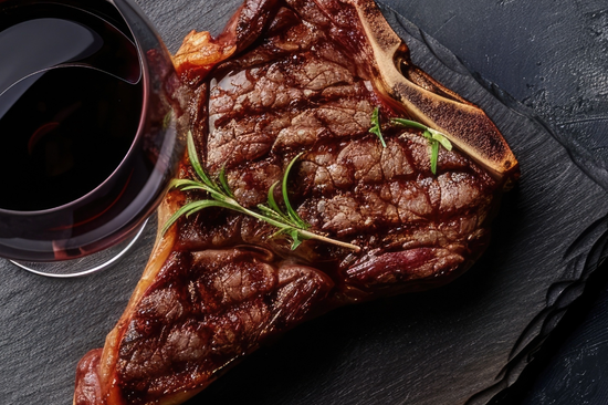 Wednesday steak and wine